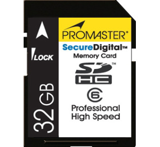 Promaster 32GB SDHC Class 6 Card