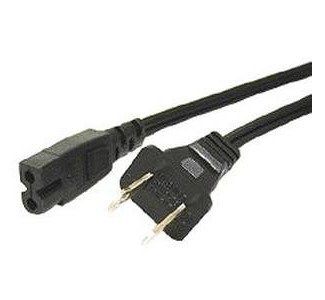 Cables To Go 6ft Polarized 2-Slot Power Cord