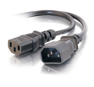 Cables To Go 3-Pin Power Extension Cable