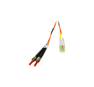 Cables To Go Fiber Optic Duplex Patch Cable with Clips