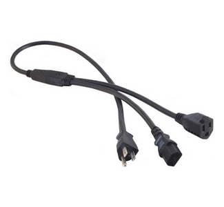 Cables To Go 1-to-2 Power Cord Splitter