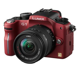 Panasonic Lumix DMC-G1 Digital SLR Camera - Red
