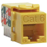Tripp Lite CAT6/CAT5E 110 Styl Punch Down Keystone Jack Yellow