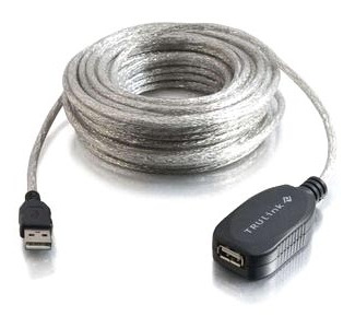 Cables To Go 39000 USB Data Transfer Cable - 39.37 ft - Extension Cable - White