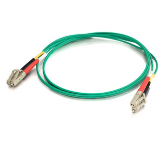 Cables To Go Fiber Optic Duplex Patch Cable  - LC Male - LC Male - 6.56ft - Green 