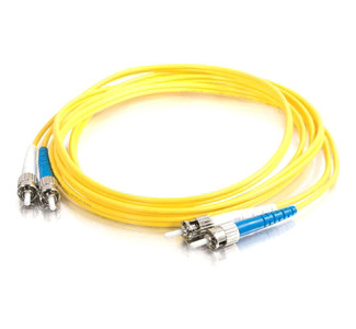 Cables To Go Fiber Optic Duplex Patch Cable - ST Male - ST Male - 13.12ft