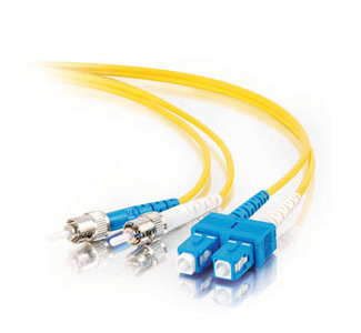 Cables To Go Fiber Optic Duplex Patch Cable - SC Male Network - ST Male Network - 19.69ft