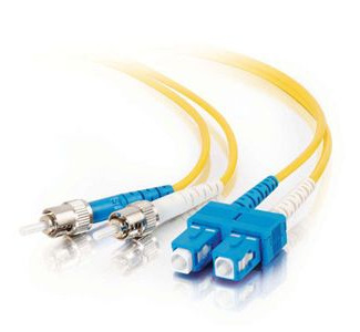 Cables To Go Fiber Optic Duplex Cable - ST Male Network - SC Male Network - 49.21ft