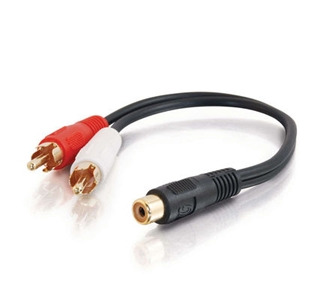 Cables To Go Value Series RCA Jack to RCA Plug Y-Cable