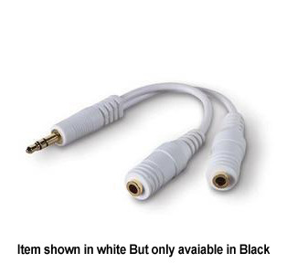 Belkin Speaker and Headphone Splitter - Black