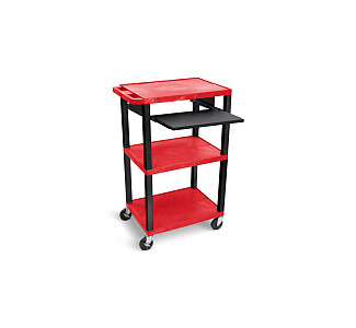 Luxor Adjustable Compact Steel Computer Workstation 26-42