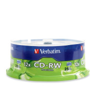 Verbatim CD-RW 80MIN 700MB 25 Pack Spindle