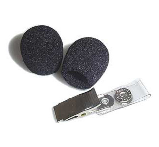 Headset Microphone Windscreen and Clothing Clip