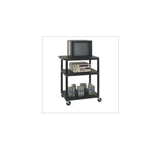 LP40CE-B Luxor  3 Shelf Cart w Electric