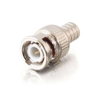 Cables To Go 10Pk RG59U BNC Connector Nickel Single Crimp