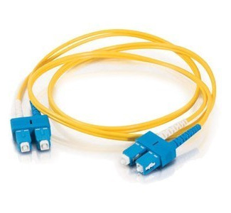Cables To Go Fiber Optic Duplex Patch Cable - Plenum-Rated - 9.84ft - Yellow