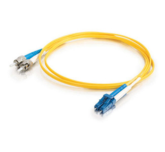 Cables To Go Fiber Optic Duplex Patch Cable - Plenum - 9.84ft - Yellow