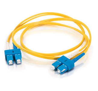 Cables To Go Duplex Fiber Patch Cable - 6.56 ft - Yellow