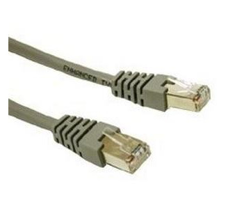 Cables To Go Cat5e STP Cable - 50 ft - Gray