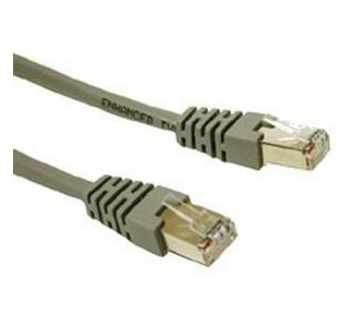 Cables To Go Cat5e STP Cable - 25 ft  - Gray