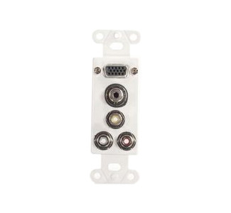 Cables To Go Classic Audio/Video Faceplate Insert