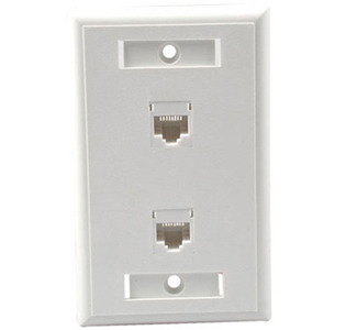 Cables To Go 2 Socket Network Faceplate