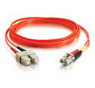 Cables To Go Fiber Optic Duplex Patch Cable - (Plenum) (LC-SC M/M) 15M