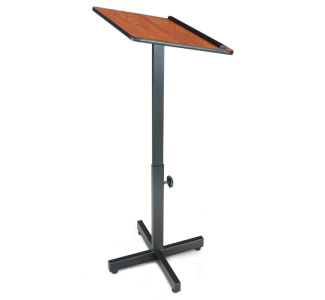 Oklahoma Sound 70 Portable Adjustable Height Presentation Lectern Non Sound  Wild Cherry