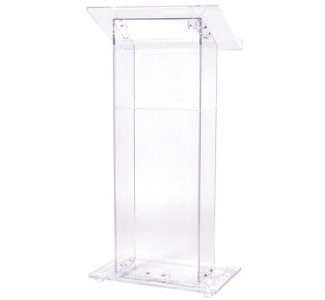 Oklahoma Sound 401S Clear Acrylic Lectern  w/ Shelf