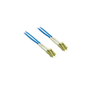 Cables To Go Fiber Optic Duplex Patch Cable, LC/LC 6.56ft Blue