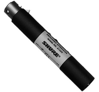 Shure A15AS Microphone Attenuator