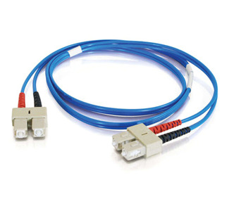 Cables To Go Fiber Optic Duplex Patch Cable SC/SC 3.28ft Blue
