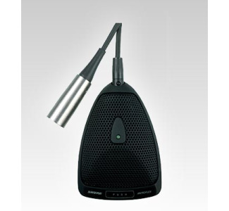 Shure MX393/S Boundary Supercardioid Microphone w/ 3-Pin Mini Connector (Black)