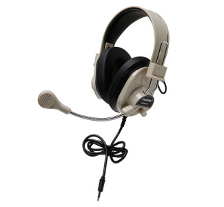 Califone 3066AVT Deluxe Stereo Headphone with Microphone and 3.5mm To Go Plug