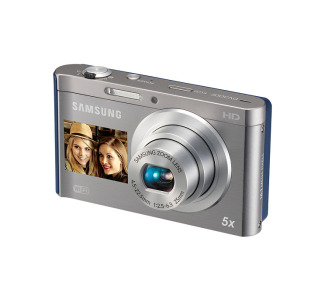  Samsung DV300F 16MP Digital DualView WIFI Camera (Silver / Blue)