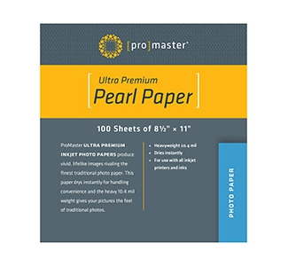 ProMaster 8.5x11 HW Photo Pearl Paper|100