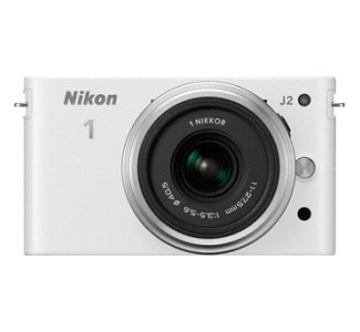 Nikon J2 10.1 Megapixel Mirrorless Camera (Body with Lens Kit) - 10 mm - 30 mm - White
