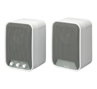 Epson ELPSP02 2.0 Speaker System - 30 W RMS - White