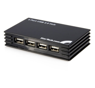 StarTech.com 4 Port Compact Black USB 2.0 Hub