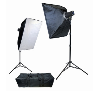 ProMaster PL400 Advanced LCD Control 2-Light Studio Kit 