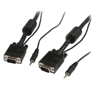 StarTech.com 15 ft Coax High Resolution Monitor VGA Cable with Audio HD15 M/M