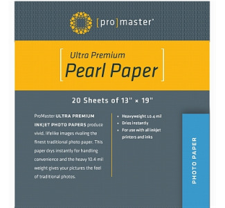 ProMaster 13x19 HW Photo Pearl Paper 20 Sheets