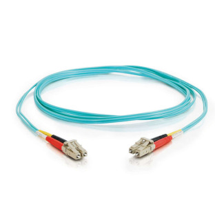 C2G 33047 3m LC-LC 10GB 50/125 OM3 Duplex Multimode PVC Fiber Optic Cable - Aqua