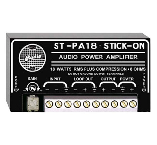 RDL ST-PA18 18W Stick-On Audio Power Amplifier