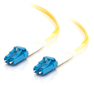 5m LC-LC 9/125 OS1 Duplex Singlemode PVC Fiber Optic Cable (LSZH) - Yellow