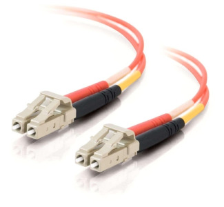 15m LC-LC 62.5/125 OM1 Duplex Multimode Fiber Optic Cable (Plenum-Rated) - Orange