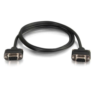 C2G 10ft CMG-Rated DB9 Low Profile Null Modem F-F