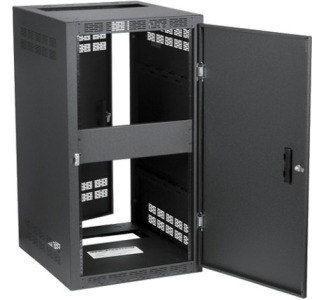 Atlas 224-25 24RU Rack Stand-Alone Floor Cabinet with Adjustable Rails
