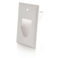 Single Gang Open Wall Plate Pass Thru 