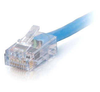 1ft Cat6 Non-Booted Network Patch Cable (Plenum-Rated) - Blue